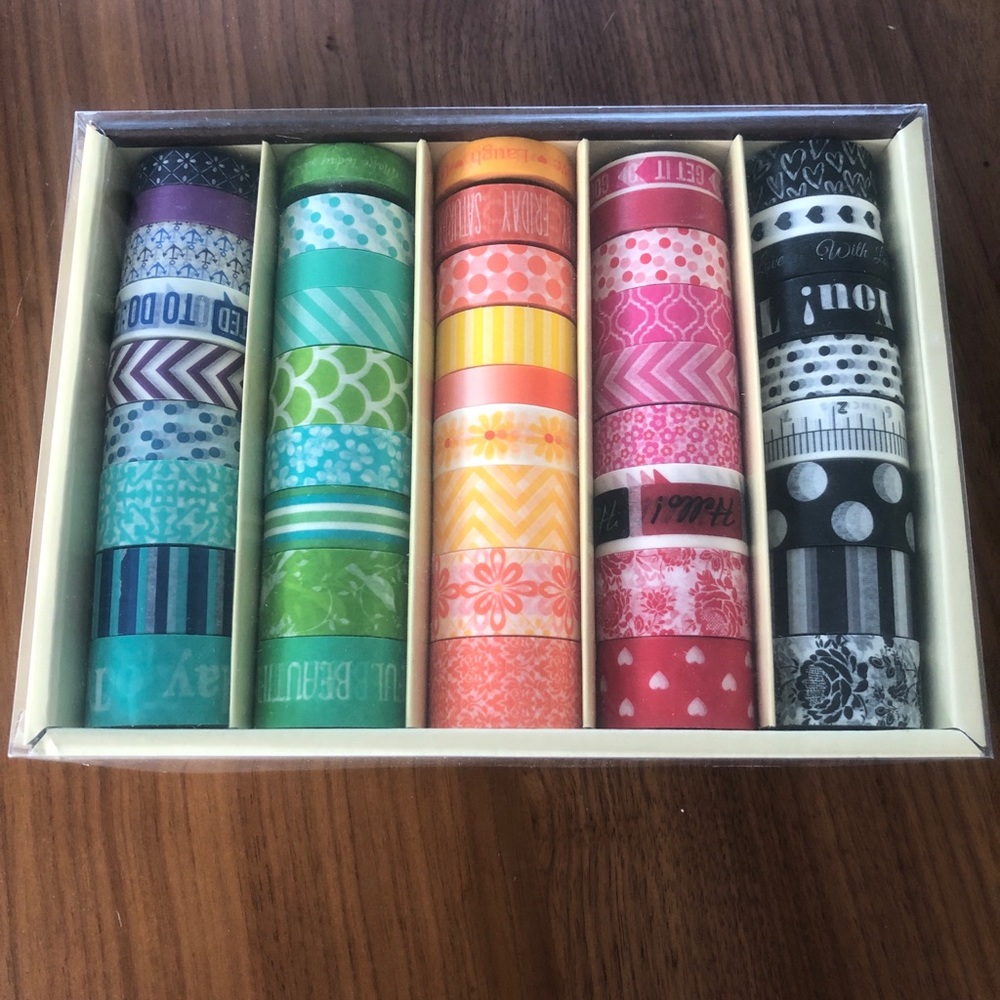 Recollections 45 rolls of washi tape in box